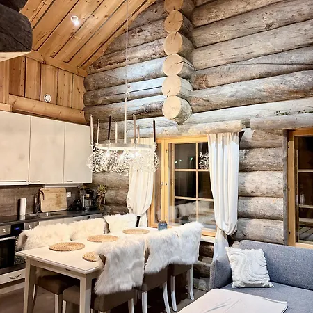 Villa Beautiful Log Cabin, And Ruka 20min *