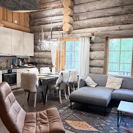 Villa Beautiful Log Cabin, And Ruka 20min