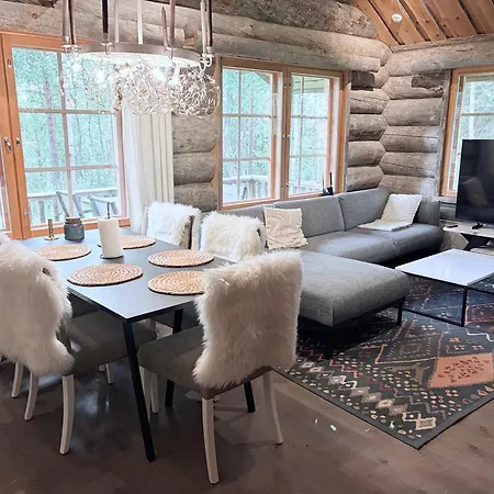 Villa Beautiful Log Cabin, And Ruka 20min *